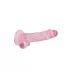 RealRock - realistische dildo - transparant roze - 17cm