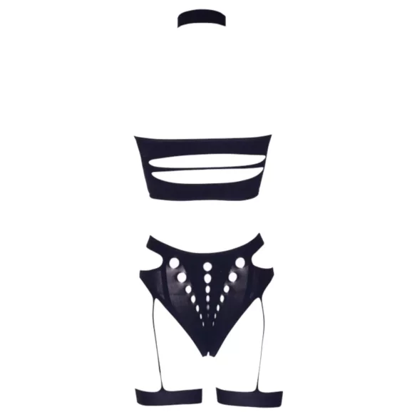 Le Désir - Plus size lingerie set - 3-delig - zwart - XL-4XL