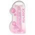 REALROCK - transparante realistische dildo - roze (19cm)