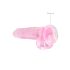 REALROCK - transparante realistische dildo - roze (19cm)