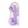 REALROCK - doorzichtige levensechte dildo - paars (22 cm)