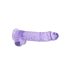 REALROCK - doorzichtige levensechte dildo - paars (22 cm)