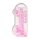 REALROCK - transparant realistisch dildo - roze (22cm)