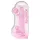 RealRock - realistische dildo - transparant pink - 22 cm