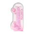 REALROCK - transparant realistisch dildo - roze (22cm)