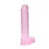 RealRock - realistische dildo - transparant pink - 22 cm