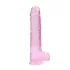 RealRock - realistische dildo - transparant pink - 22 cm