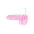 REALROCK - transparant realistisch dildo - roze (22cm)
