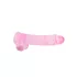 RealRock - realistische dildo - transparant pink - 22 cm