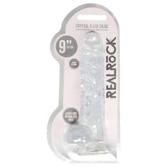 RealRock - realistische dildo - transparant - 22 cm