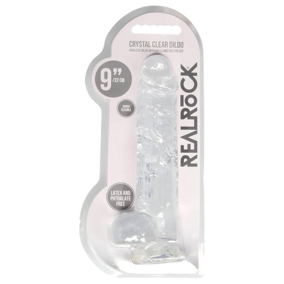 RealRock - realistische dildo - transparant - 22 cm
