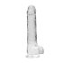 RealRock - realistische dildo - transparant - 22 cm