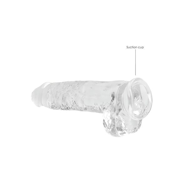 RealRock - realistische dildo - transparant - 22 cm