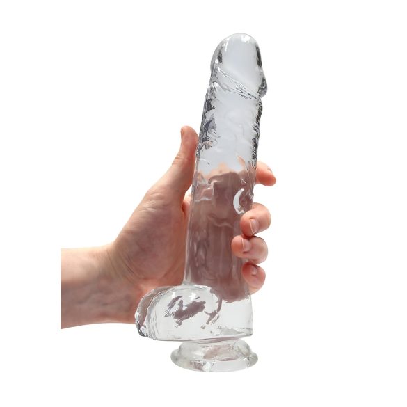 RealRock - realistische dildo - transparant - 22 cm