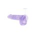 REALROCK - doorzichtige realistische dildo - paars (15cm)