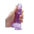 REALROCK - doorzichtige realistische dildo - paars (15cm)