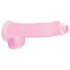 REALROCK - transparante levensechte dildo - roze (15cm)