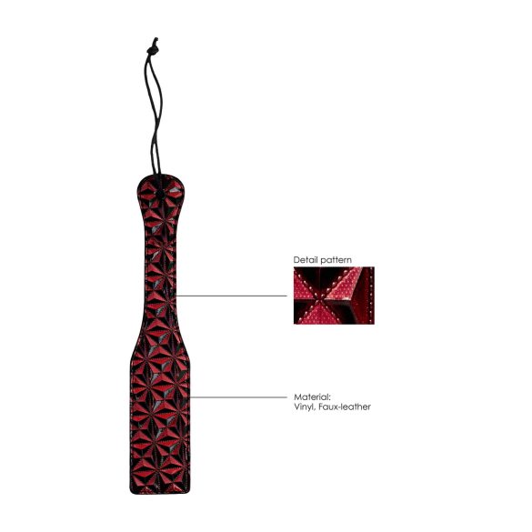 Ouch - paddle met diamantpatroon - rood