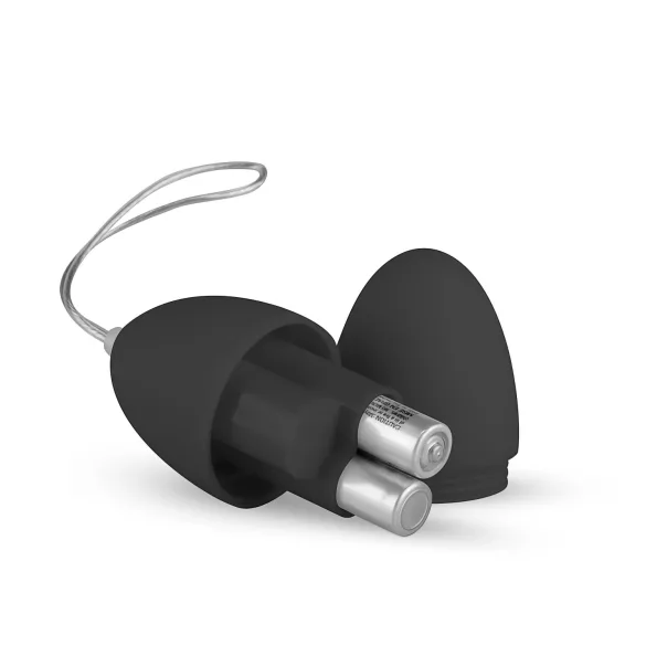 EasyToys - draagbaar radio‑vibratie ei met 7 ritmes (zwart)