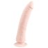 Easytoys - zuignap 100% siliconen dildo (21 cm) - natuurkleur