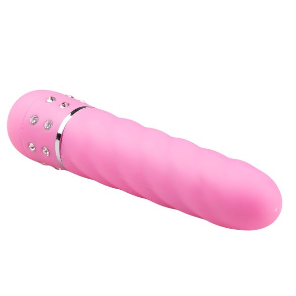 Easytoys Diamond - vibrator staaf getwist - siliconen pink