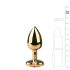 Easytoys Metaal Nr.3 - anale plug - goud-roze (2,5cm)
