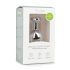Easytoys Metaal No.7 - hartvormige anaalplug met witte steen - zilver