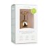 Easytoys Metaal No.7 - anaal plug met roze steen, kegelvormig - goud (3cm)
