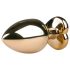 Easytoys Metal No.8 - buttplug met hartvormige voet - goud-roze - 3,5 cm