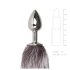 Easytoys Fox NO5 - metalen buttplug met vosstaart (zilver)