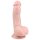 Easytoys - zuignap, testkleur dildo met ballen (15cm)