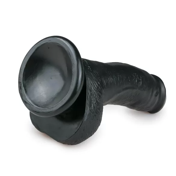 Easytoys - dildo met zuignap en ballen - 15 cm - zwart