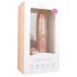 Easytoys - dildo met zuignap en ballen - groot 26,5cm - huidskleur