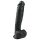 Easytoys - grote dildo met zuignap en ballen (26,5cm) - zwart