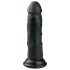 Easytoys - Realistische zuignap dildo (15,5 cm) - zwart
