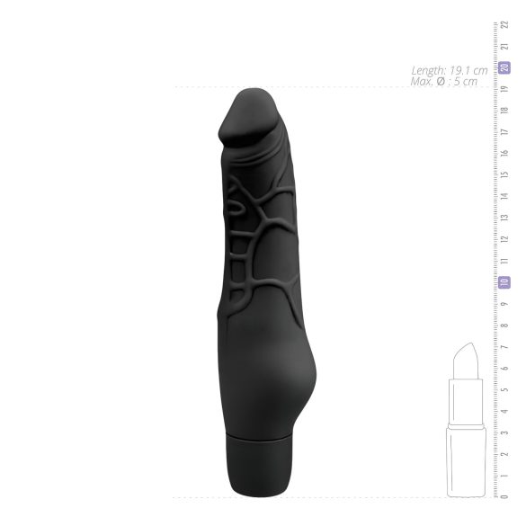 Easytoys Power Vibe - vibrator voor penis - siliconen - zwart