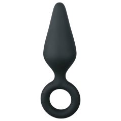 Easytoys - anale plug met ring - medium - zwart