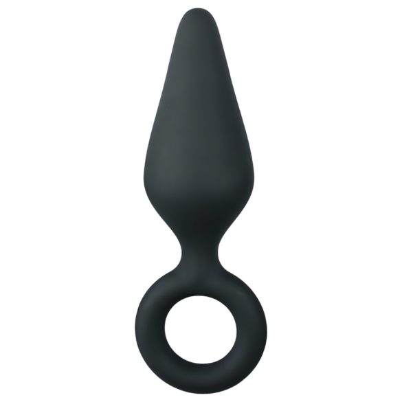 Easytoys - anale plug met ring - medium - zwart