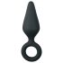 Easytoys - anale plug met ring - medium - zwart