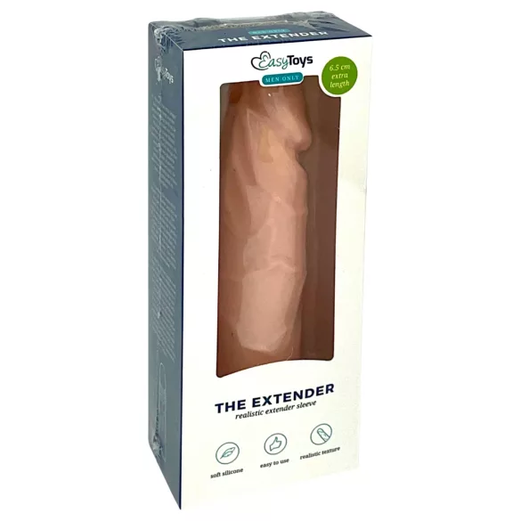 Easytoys - Flesh - penisverlenghuls (natuur) - 18 cm