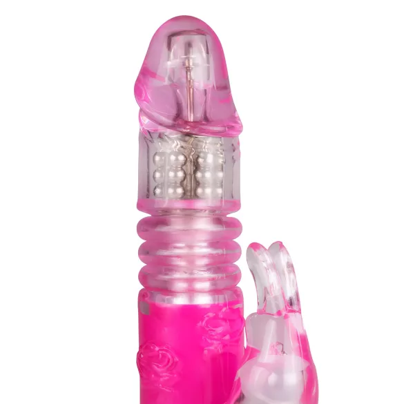 Easytoys Bunny - rabbit vibrator - duwfunctie - siliconen - roze