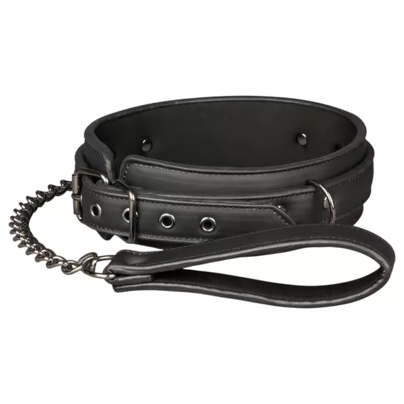 Easytoys - fetis halsband met lijn - zwart