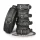 Easytoys - bondageset halsband, pols- en enkelboeien - zwart