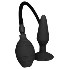 MenzStuff - opblaasbare buttplug - groot - zwart