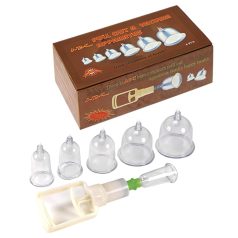Rimba - cupping set - vacuümpomp - 6-delig