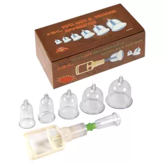 Rimba - cupping set - vacuümpomp - 6-delig