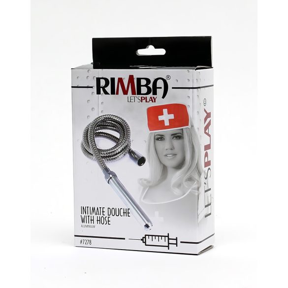 Rimba - anale douche met slang - aluminium - zilver