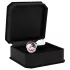 Rimba XS - metalen buttplug met roze steen (zilver)