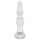 Rimba Dolly - golvende, transparante glazen anale dildo