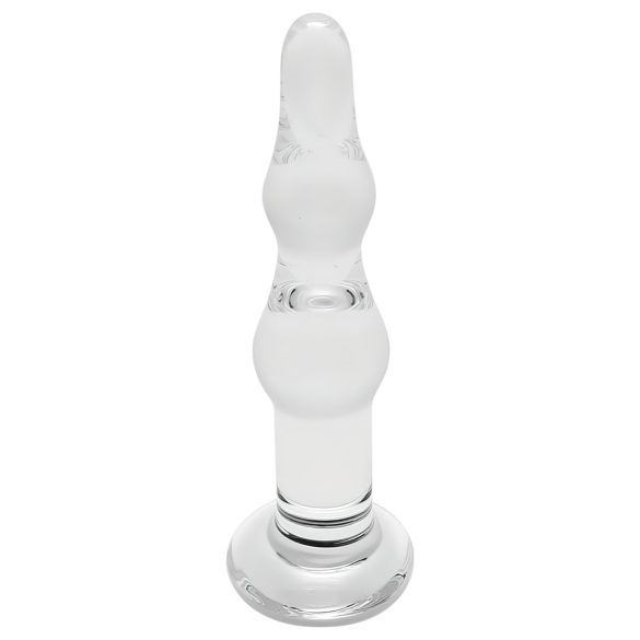 Rimba Dolly - golvende, transparante glazen anale dildo